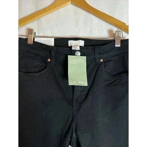 H&M Skinny RegularWaist‎ Full length stretch black size:US 10 - Picture 2 of 13